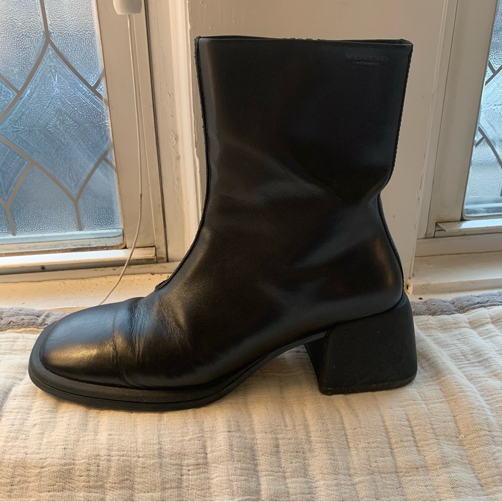 Vagabond Ansie Square Toe Ankle Boots, Black, Size EU 39, US 8.5 - Picture 8 of 10